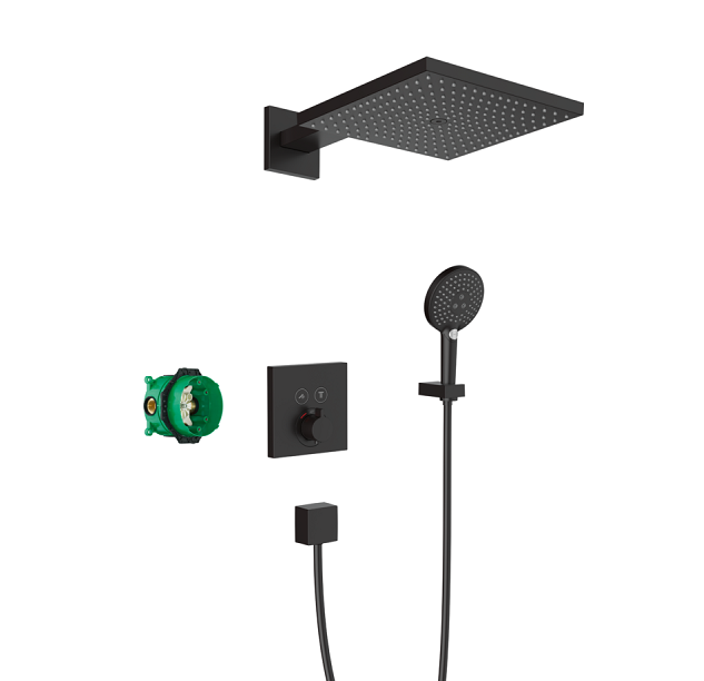 Dušas sistēma ar iebūvējamo termostatu ShowerSelect Raindance E 300/Raindance Select S 120 3jet, mat - Image 1
