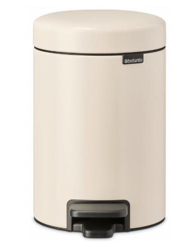 Atkritumu tvertne ar pedāli NewIcon, 3l, soft beige - Image 1