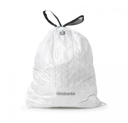 Atkritumu tvertnes ieliktņi M, 60l, 6x20 maisi, balts - Image 1