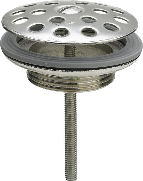 Universālā izplūde, 1¼ x 60 mm, hromēts misiņš/nerūsējošais tērauds - Image 1