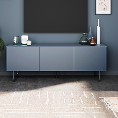 Tenzo Parma TV plaukts 146 x 51 x 43 cm, matēti zils (Lake Blue)