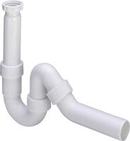 Virtuves izlietnes sifons, 1½ x 40 mm, plastmasa, balts