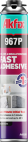 Akfix 967P ātri cietējošas profesionālās līmējošās putas GunFoam 750ml