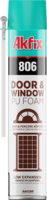 Akfix 806 Door & Window poliuretāna putas ar trubiņu 750ml