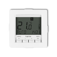 DECO Universāls elektroniskais nedēļas temperatūras regulatora mehānisms (balts fona apgaismojums)