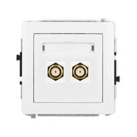 DECO Divkāršās antenas F tipa ligzdas (SAT) mehānisms - apzeltīts