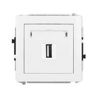 DECO 8K HDMI 2.1 vienas ligzdas mehānisms + vienas datora ligzdas mehānisms 1xRJ45, kat. 8, ekranēts, 8 kontaktu, bez apraksta lauka