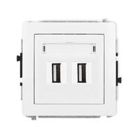 DECO USB A-A 2.0 vienas ligzdas mehānisms, bez apraksta lauka
