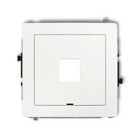 DECO vienas multimediju ligzdas mehānisms bez moduļa (Keystone standarts), bez apraksta lauka