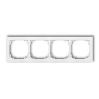 DECO 4 kontaktu universālais plastmasas rāmis DECO Soft