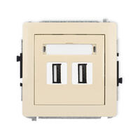 DECO 2xUSB A-A 2.0 dubultās ligzdas mehānisms