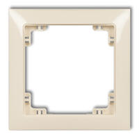 DECO 1-locītāja universāls plastmasas rāmis DECO Soft