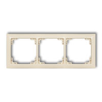 DECO 3-locītāja universāls plastmasas rāmis DECO Soft