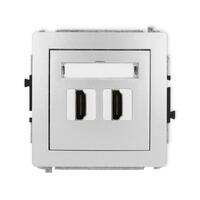 DECO 4K HDMI 2.0 dubultās ligzdas mehānisms