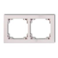 DECO 2-vietīgs universāls plastmasas rāmis DECO Pastel Matt (pūderrozā)