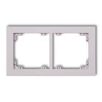 DECO 2-vietīgs universāls plastmasas rāmis DECO Pastel Matt (ceriņkrāsas)