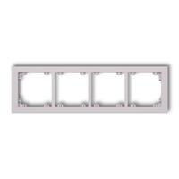 DECO 4-vietīgs universāls plastmasas rāmis DECO Pastel Matt (ceriņkrāsas)