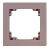 DECO 1-vietīgs universāls plastmasas rāmis DECO Pastel Matt (ceriņkrāsas)