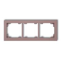 DECO 3-locījumu universāls plastmasas rāmis DECO Pastel Matt (lavandas)
