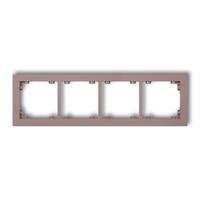 DECO 4-vietīgs universāls plastmasas rāmis DECO Pastel Matt (lavandas krāsā)