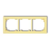 DECO 3-vietīgs universāls plastmasas rāmis DECO Pastel Matt (kanāriju dzeltens krāsā)
