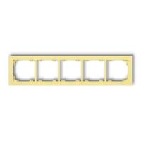DECO 5-vietīgs universāls plastmasas rāmis DECO Pastel Matt (kanāriju dzeltens krāsā)