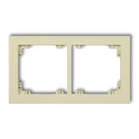 DECO 2-vietīgs universāls plastmasas rāmis DECO Pastel Matt (zemesriekstu krāsā)