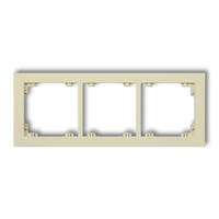 DECO 3-vietīgs universāls plastmasas rāmis DECO Pastel Matt (zemesriekstu krāsā)