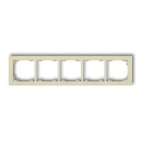 DECO 5-vietīgs universāls plastmasas rāmis DECO Pastel Matt (riekstu krāsa)