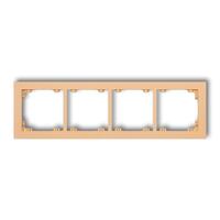 DECO 4-vietīgs universāls plastmasas rāmis DECO Pastel Matt (persiku krāsa)