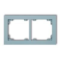 DECO 2-vietīgs universāls plastmasas rāmis DECO Pastel Matt (zils)