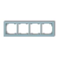 DECO 4-vietīgs universāls plastmasas rāmis DECO Pastel Matt (debeszils)