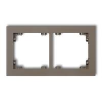 DECO 2-vietīgs universāls plastmasas rāmis DECO Pastel Matt (šokolādes)