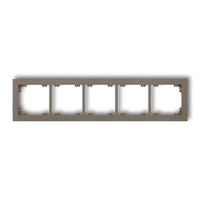 DECO 5-vietīgs universāls plastmasas rāmis DECO Pastel Matt (šokolādes)