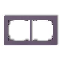 DECO 2-vietīgs universāls plastmasas rāmis DECO Pastel Matt (virši)