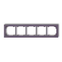 DECO 5-vietīgs universāls plastmasas rāmis DECO Pastel Matt (virši)