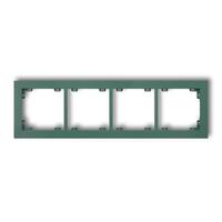 DECO 4-vietīgs universāls plastmasas rāmis DECO Pastel Matt (smaragdzaļš)