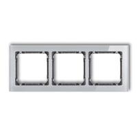 DECO 3-vietīgs universālais rāmis - stikla efekts (rāmis: pelēks; aizmugure: grafīts)