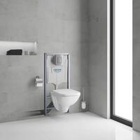 Tualetes poda komplekts Grohe WC+rāmis Solido +poga Skate Cosmopolitan Chrome+vāks Soft Close 39467000 - Thumbnail 3