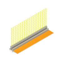 Est Profill SMART 490 Logu ailes profils ar sietu 9mm, garums 2,4m