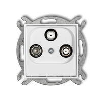 ICON Tv/SAT ar divām satelīta ieejām ligzdas mehānisms