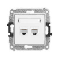 ICON Divkāršs datora ligzdas mehānisms 2xRJ45, kat. 6A, 8 kontaktu