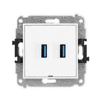 ICON 2xUSB A-A 3.0 dubultās ligzdas mehānisms, bez apraksta lauka