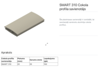 SMART 310 Cokola profila savienotājs 3 mm - Thumbnail 2