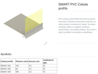 SMART 204 PVC cokola profils Praktika 180 mm - Thumbnail 2