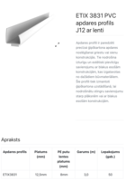 ETIX 3831/25 PVC nobeiguma līste logiem (pašlīmējošā) J12 - Thumbnail 2