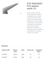 ETIX 3830 PVC nobeiguma līste logiemJ12 - Thumbnail 2