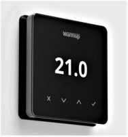 Warmup Element WiFi termostats, melns