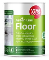 Floor pusmatēta krāsa grīdām Green Line 0,9L