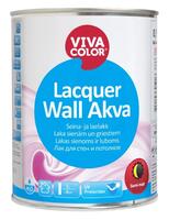 Lacquer WALL AKVA laka sienām un griestiem, pusmatēta 0,9L